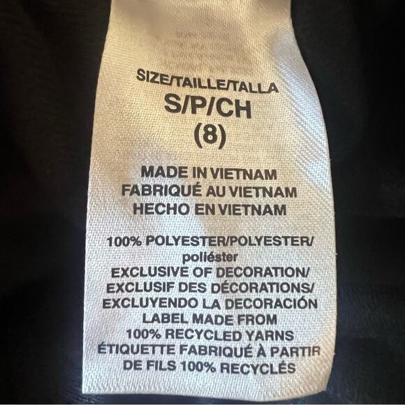 Youth Adidas Small Size 8 Tricot Jogger Black Sweatpants - Picture 4 of 6